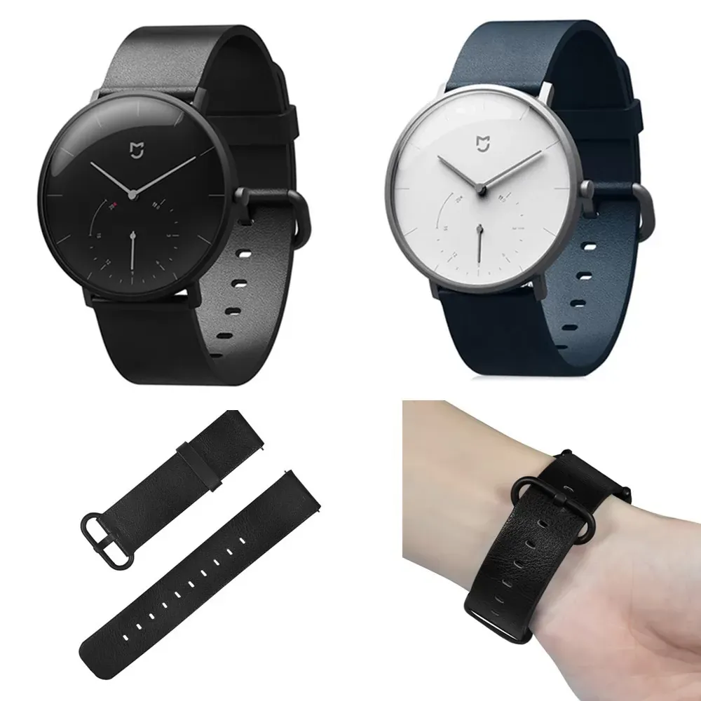 Leather Classic Replacement Watchs Band Wristband For Xiaomi Mijia Quartz Watch Sports Wristbands SmartWatchs Accessories