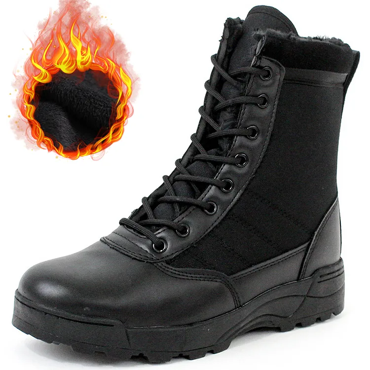 Men Waterproof Steel Toe Work Boots Non-Slip Hiking Boots Tactical Boots