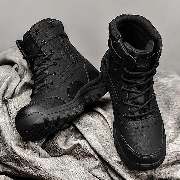 Men's Combat Boots Waterproof Non-Slip Tactical Boots Composite Safety Toe Work Boots