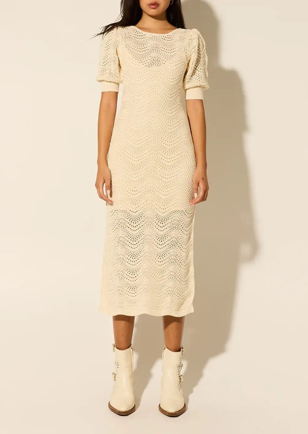 KIVARI MARIANA KNIT MIDI DRESS