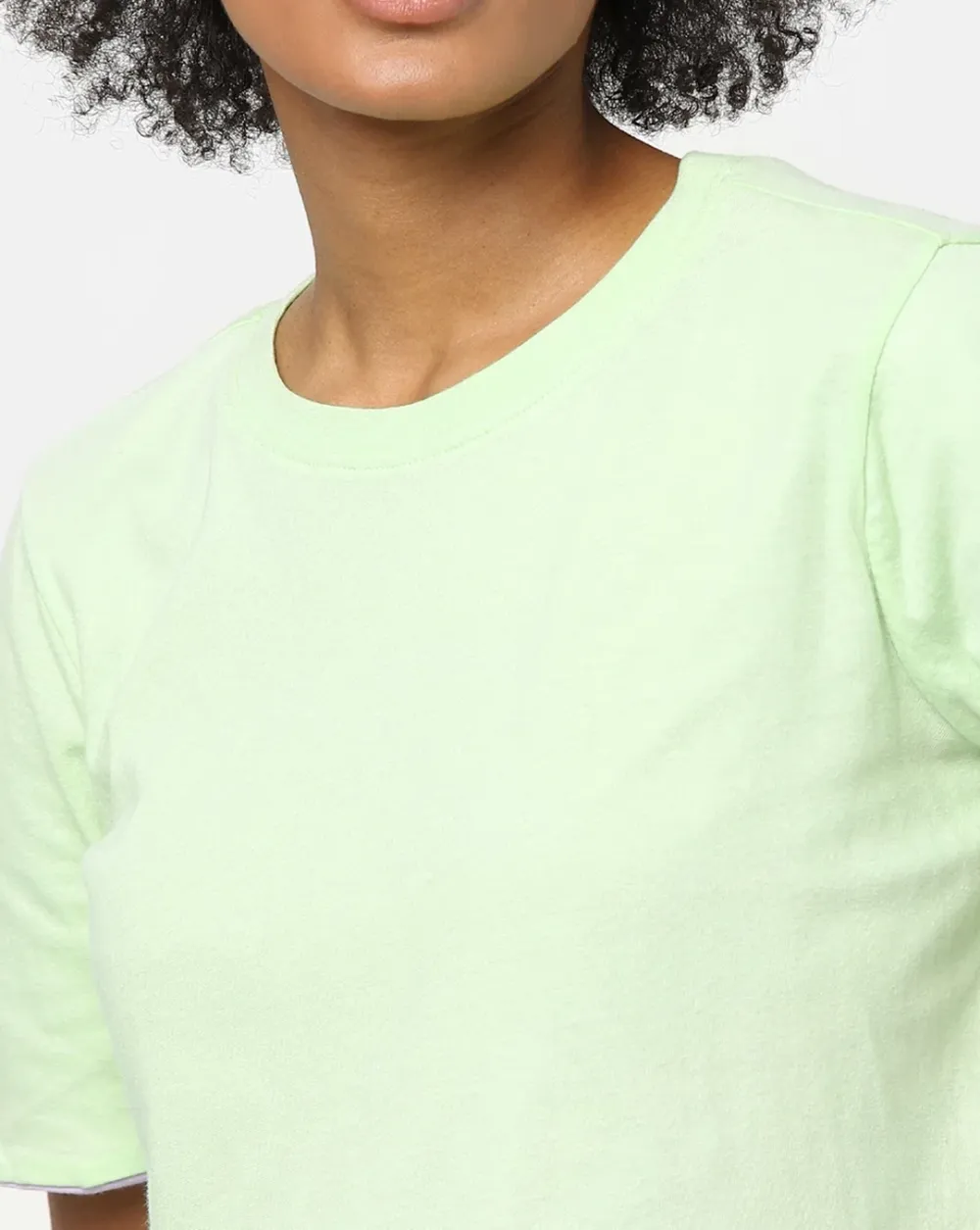 Green Reversible Cropped T-shirt