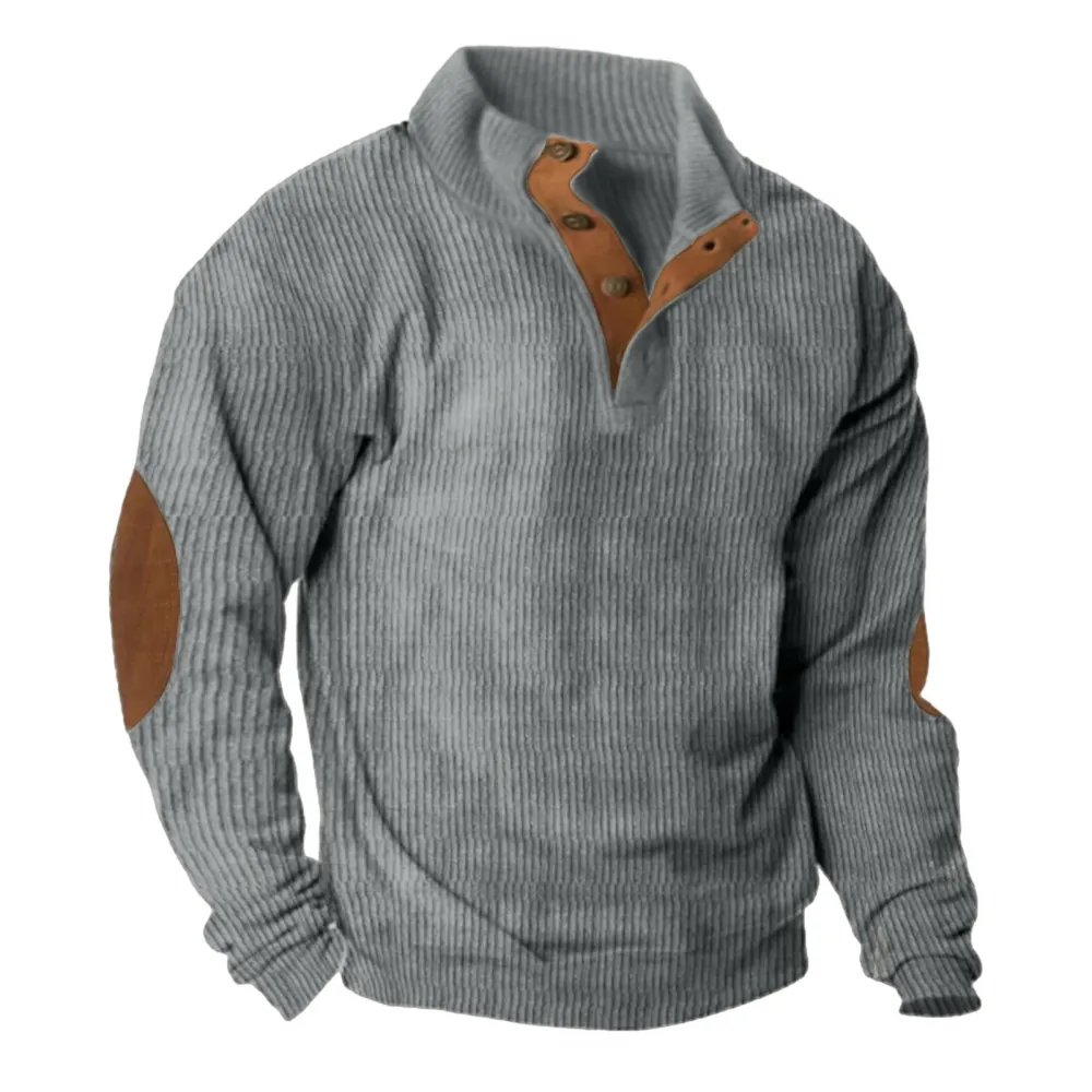 Men's Outdoor Casual Stand Collar Long Sleeve Sweatshirt