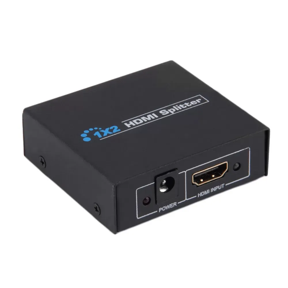 HDCP HDMI Splitter Full HD 1080p Video HDMI Switch Switcher 1X2 Split 1 in 2 Out Amplifier Dual Display For HDTV DVD PS3 Xbox