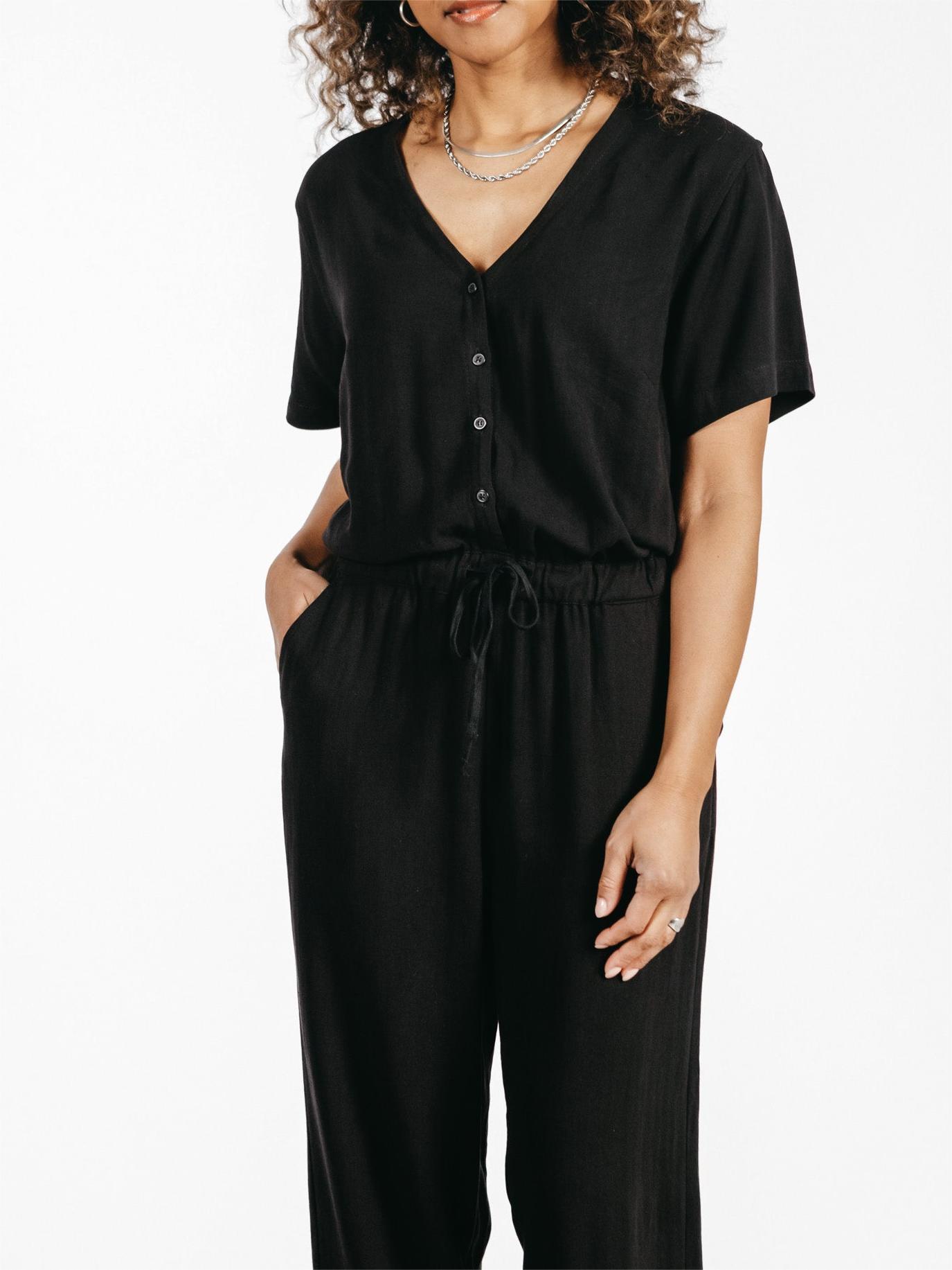 The Thea Black Jumpsuit