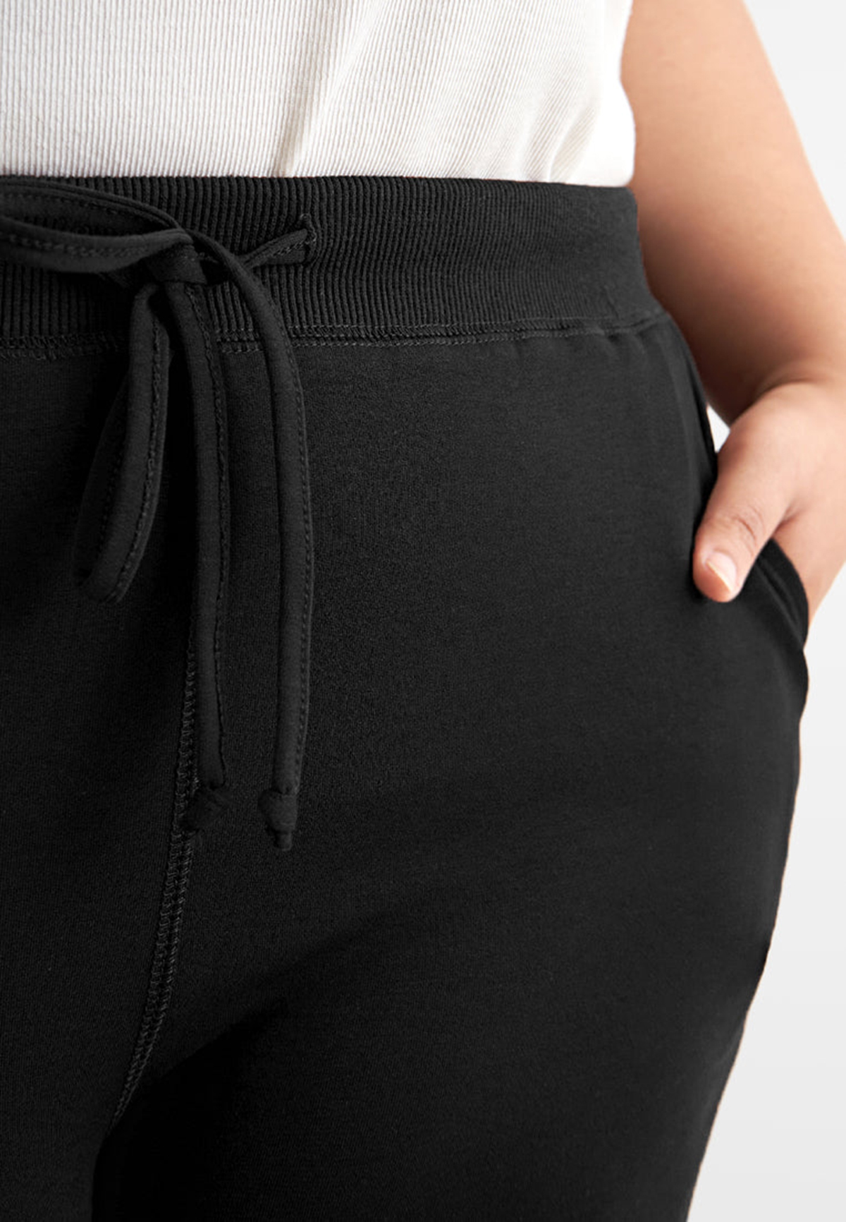 Cotton Jogger Pants - Black