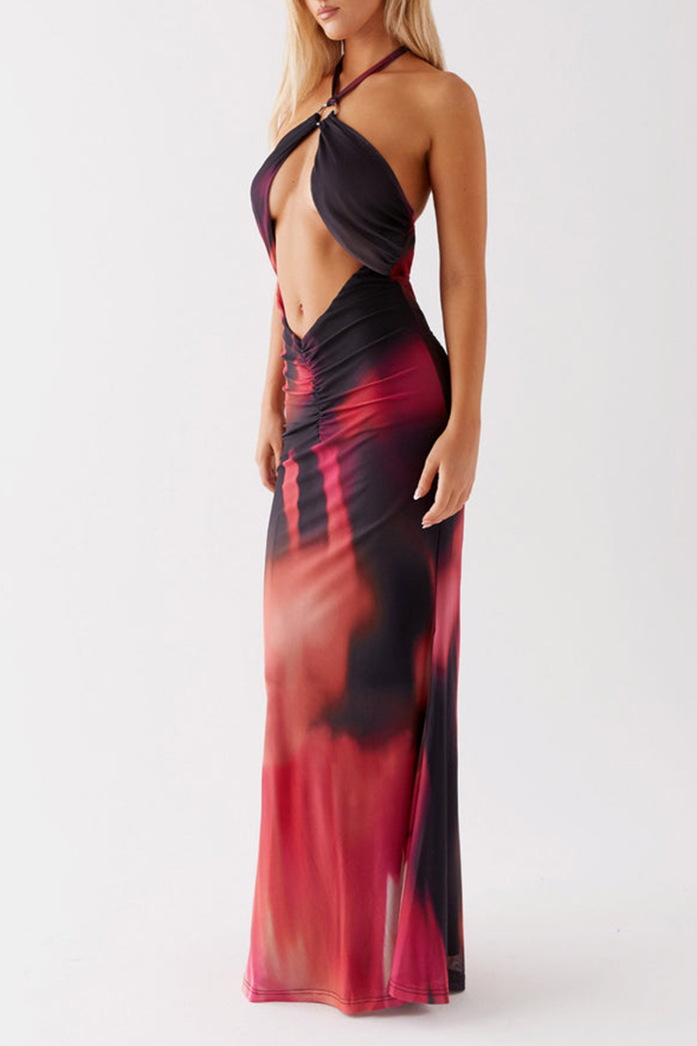 Rheanna Maxi Dress - Pink Print