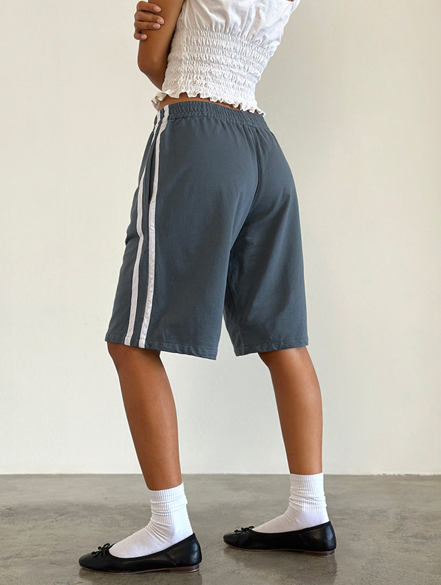 Bena Short In Blue Mirage With White Stripe