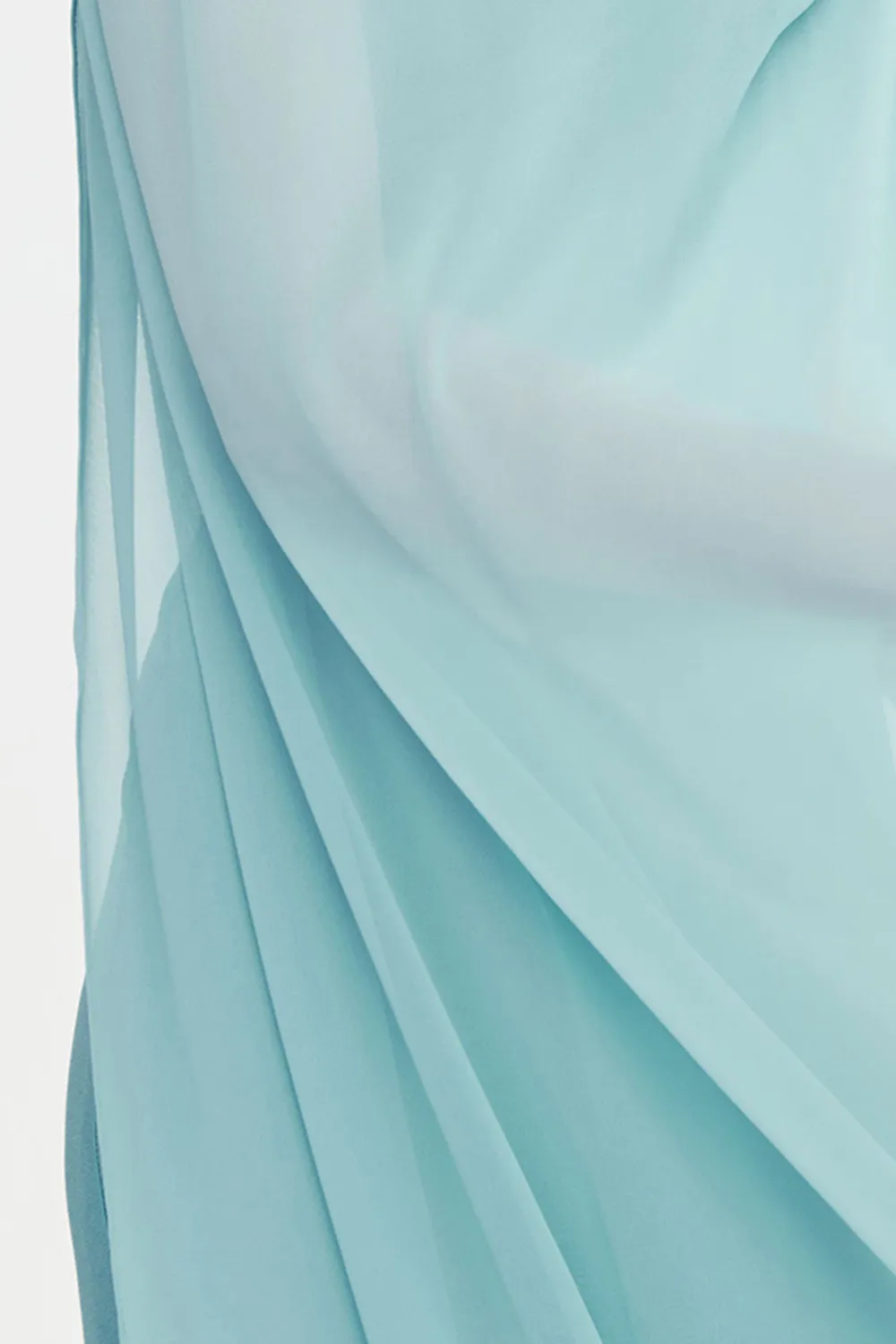 Aquamarine Solid Color Tosca Shawl