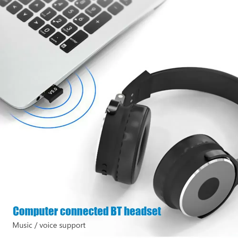 USB Blutooth 5.0 Adapter Dongle CSR 4.0 Wireless Audio Receiver Transmitter for PC Computer Speaker