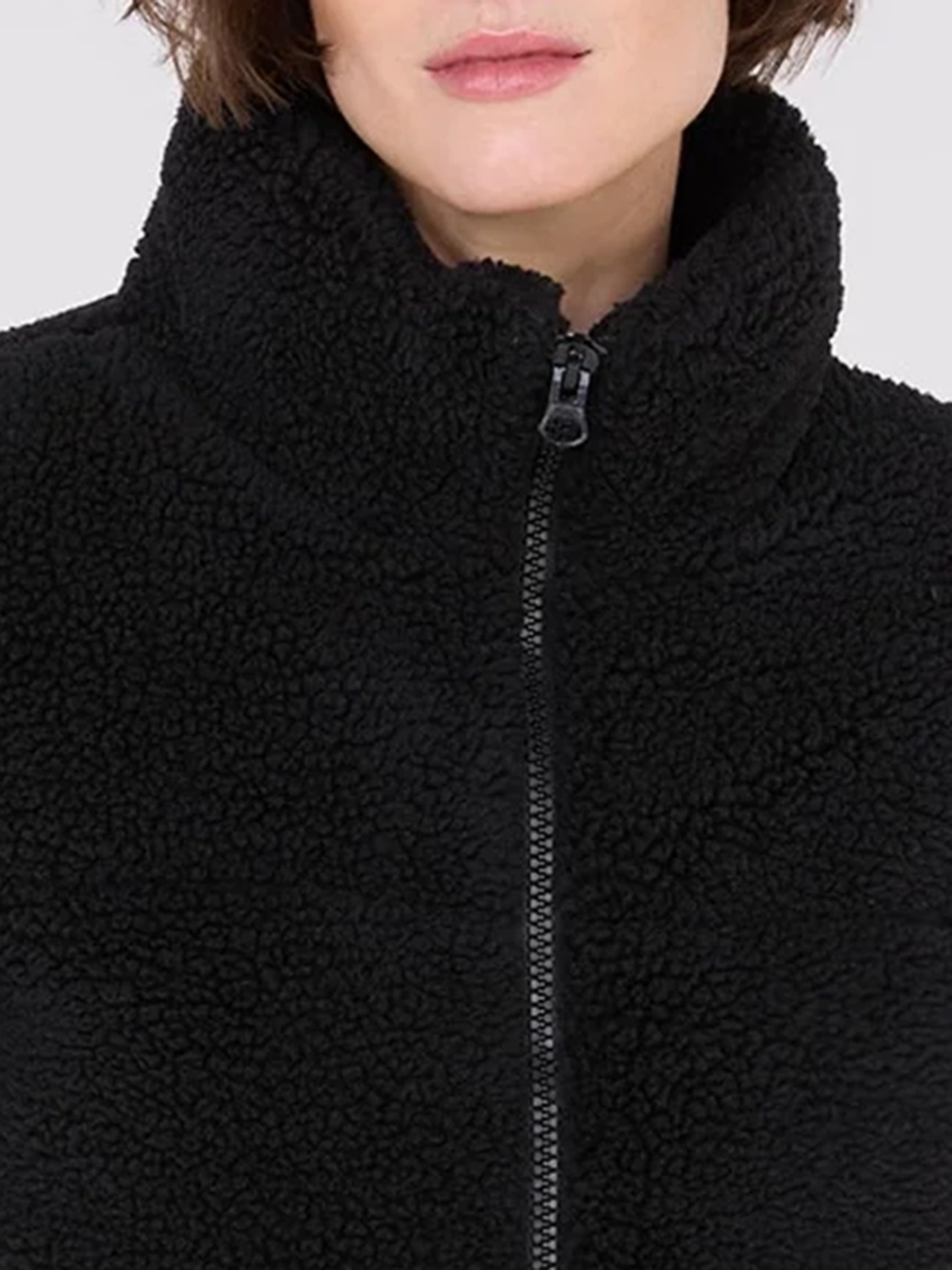 High Collar Sherpa Vest