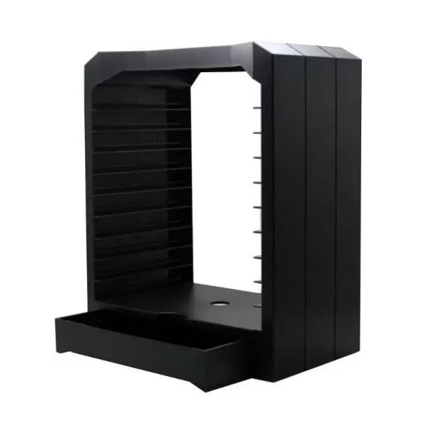 Multifunctional Disk Storage Tower For Games & Blu Ray Discs Storage Tower Holder 10 Game Disks Organizer for Xbox One/PS4