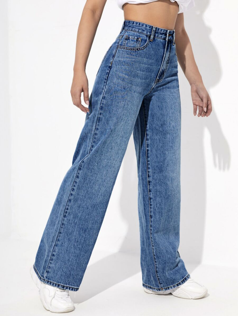 High Waist Wide Leg Jeans