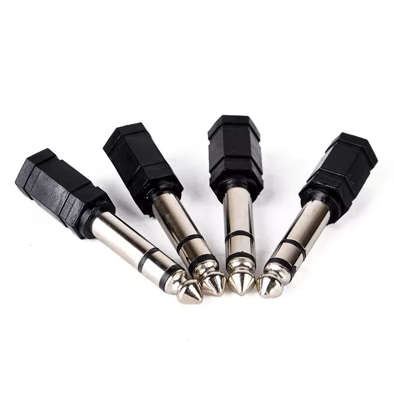 1/8 to 1/4 Adapter 1/4 inch 6.5mm 6.35mm Male to 3.5mm Female Stereo Jack 3 Pole 6.35 to 3.5 Adapter Audio Converter for Guitar Plug Amplifier Mix Hea