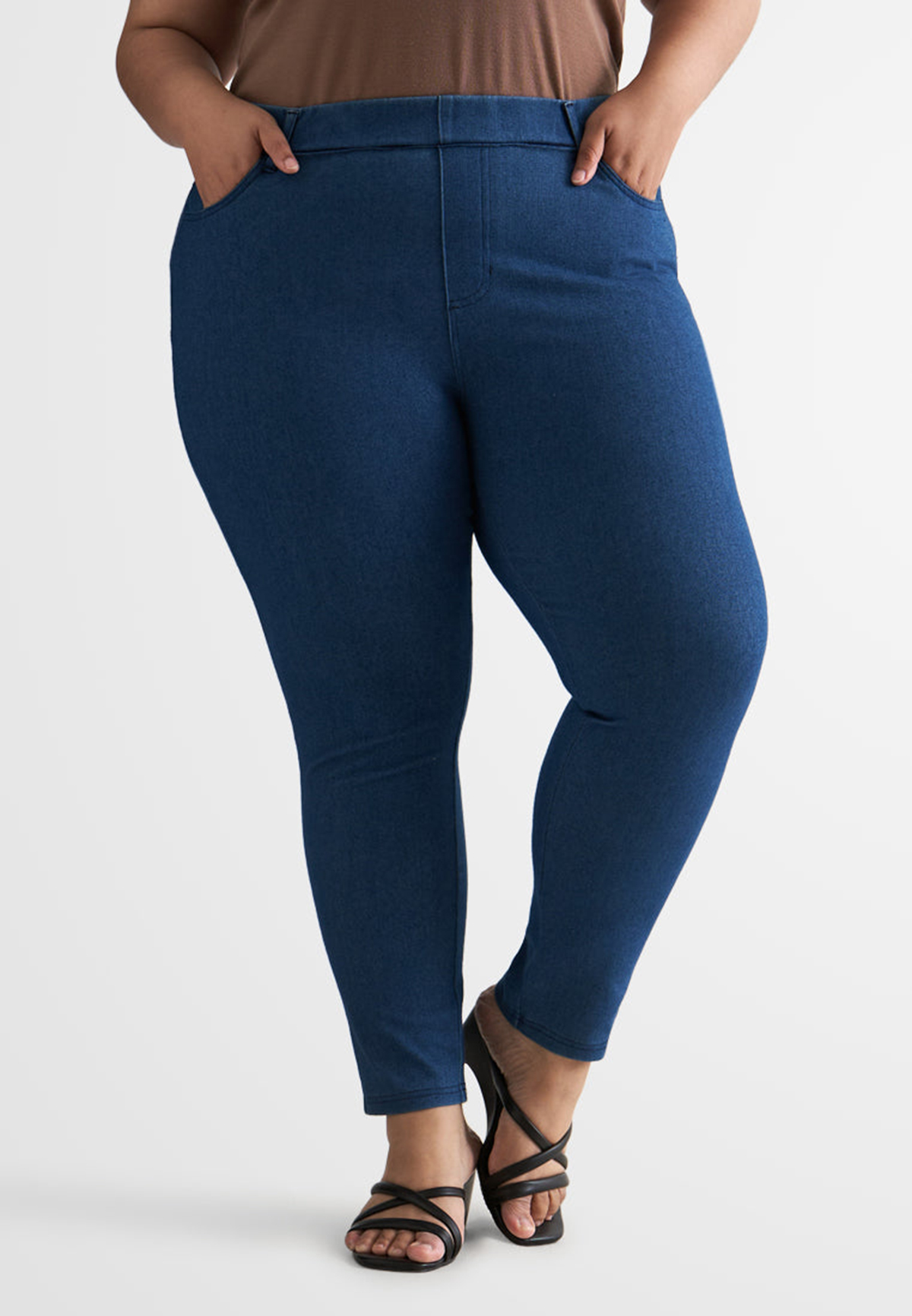 Ankle Length Jeggings - Blue