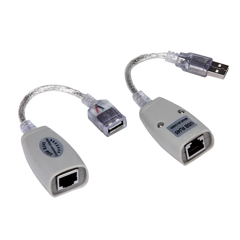 USB Extension Extender Adapter Up To 150ft Using CAT5 RJ45 LAN Cable dropshipping