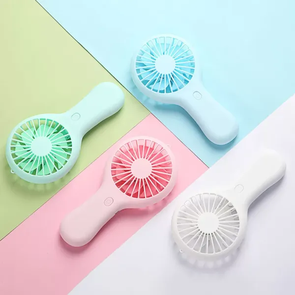 USB Colorful Portable Handheld Fan Low Noise Multi-function Mini Wind Power Ultra-Quiet And Convenient Student Office