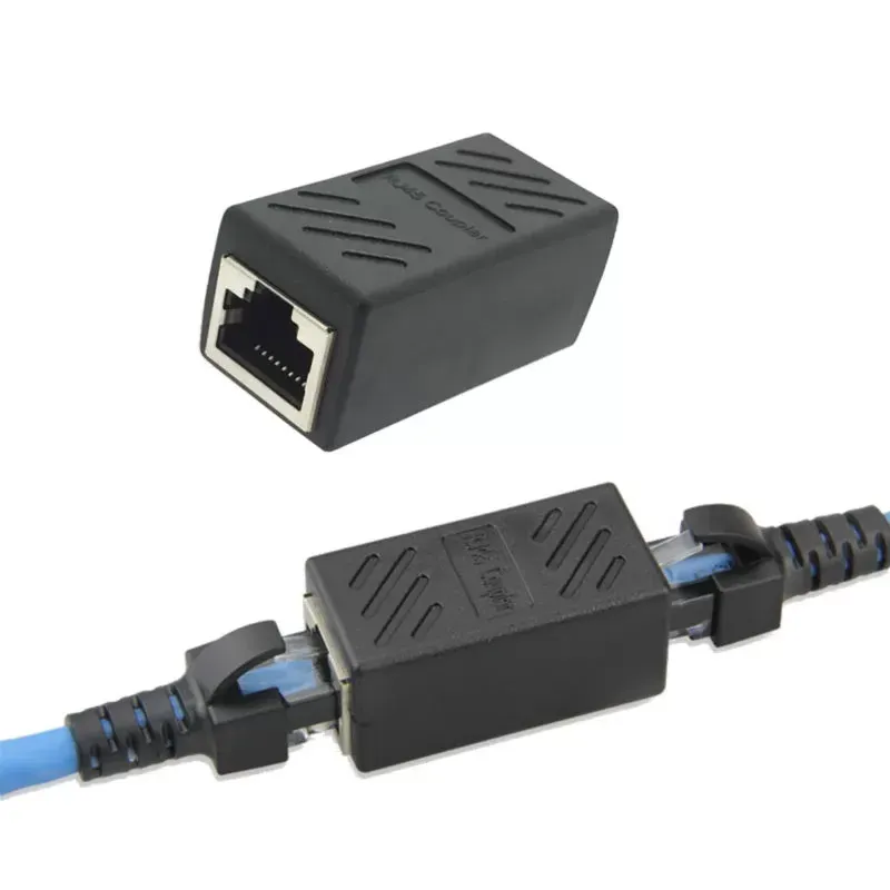 RJ45 Connectors RJ45 Coupler Female to Female RJ45 Cable Extender Newtwork Ethernet LAN Straight Modular Inline Plug Extension Joiner Adapter Cat 5 6