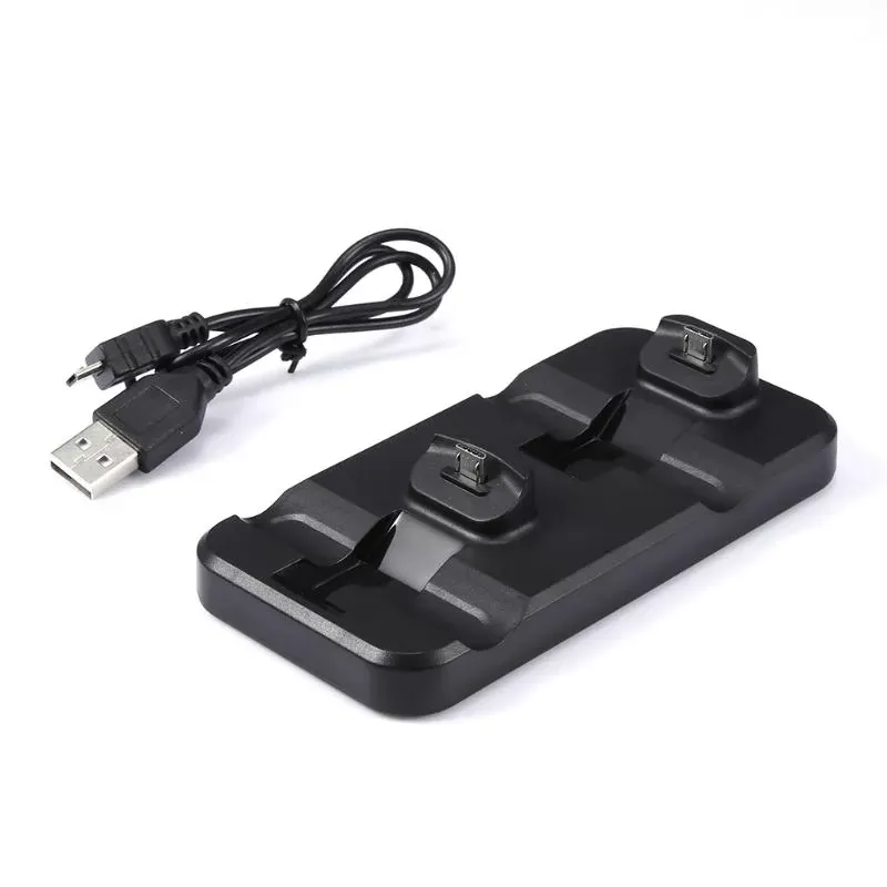 Dual USB Charging Dock Station Stand for PS4 PlyStation 4 Game Controller Handle Charger Cradle Bracket for PS 4 High Quality