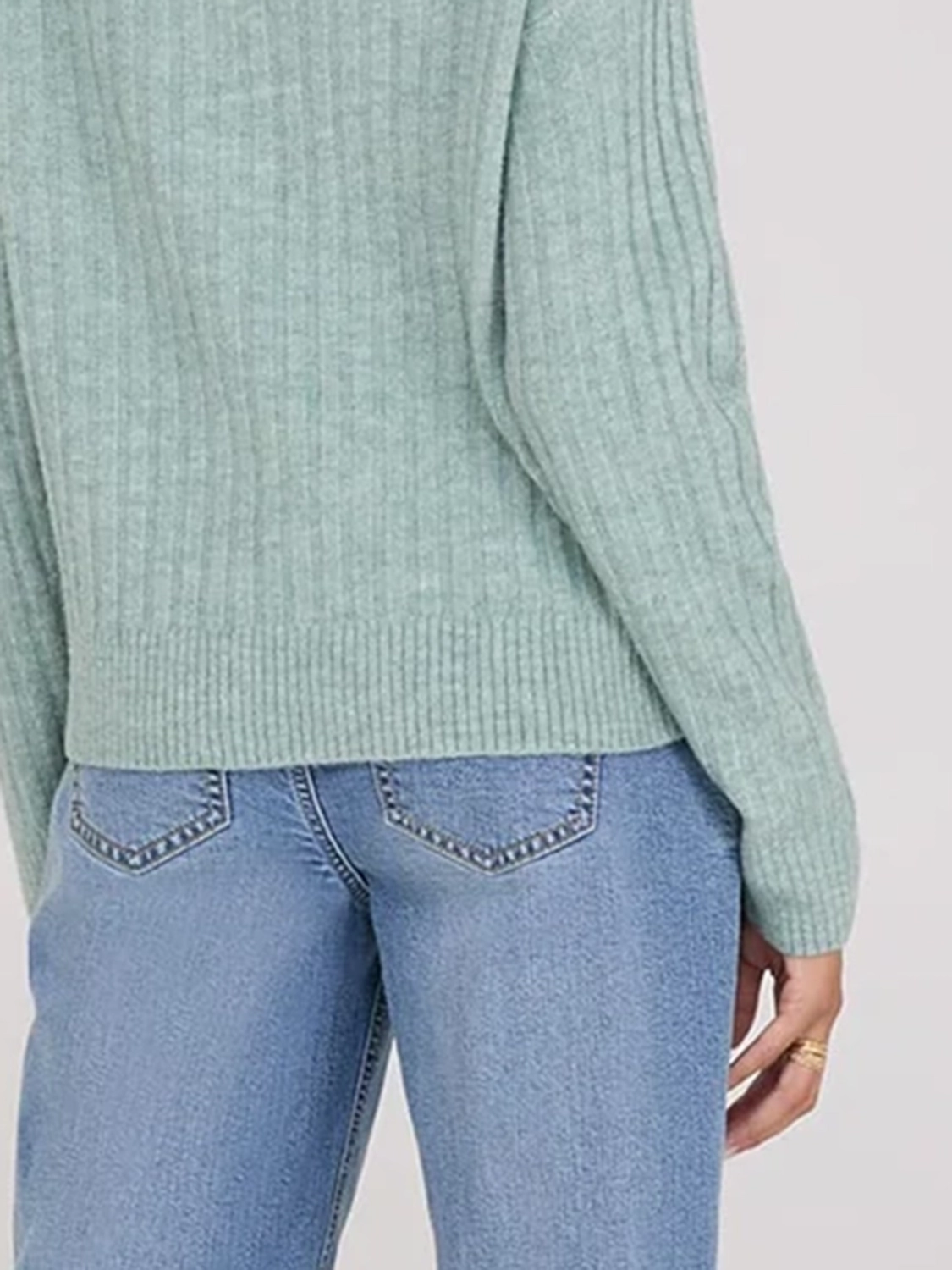 Ribbed Turtleneck Sweater