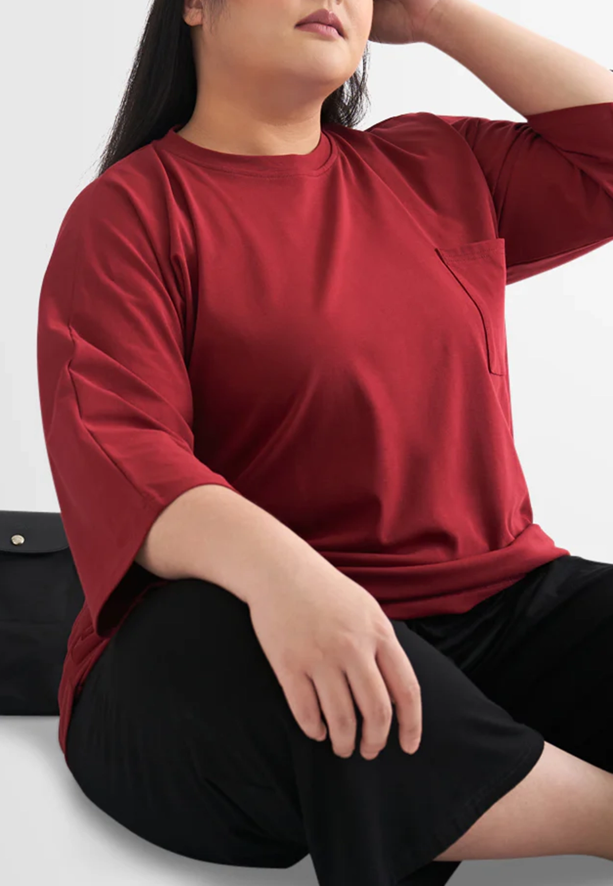 3/4 Sleeves Boxy Tee