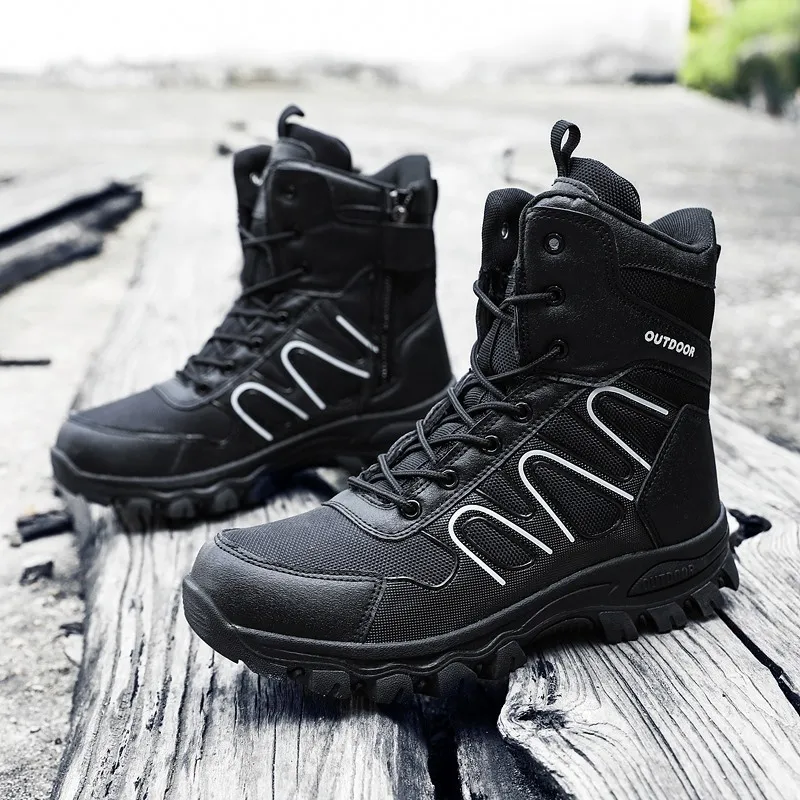 Men's Outdoor Tactical Hiking Boots Non-Slip Breathable Work Boots