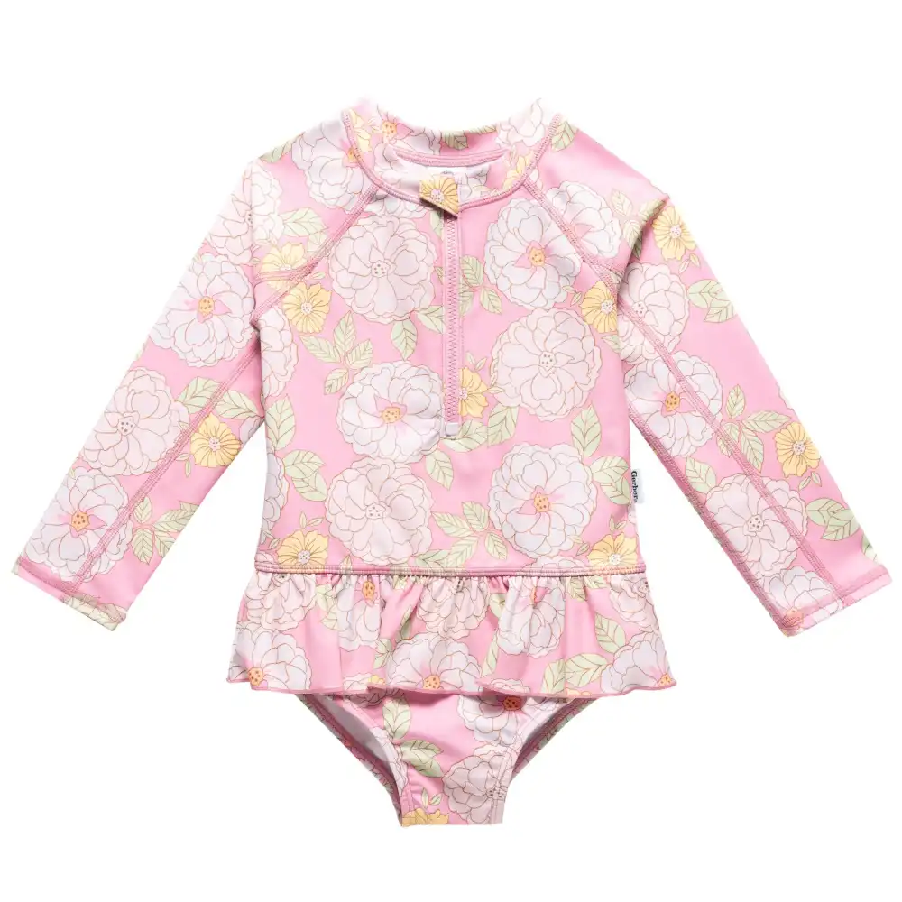 Toddler Girls Peonies Rashguard