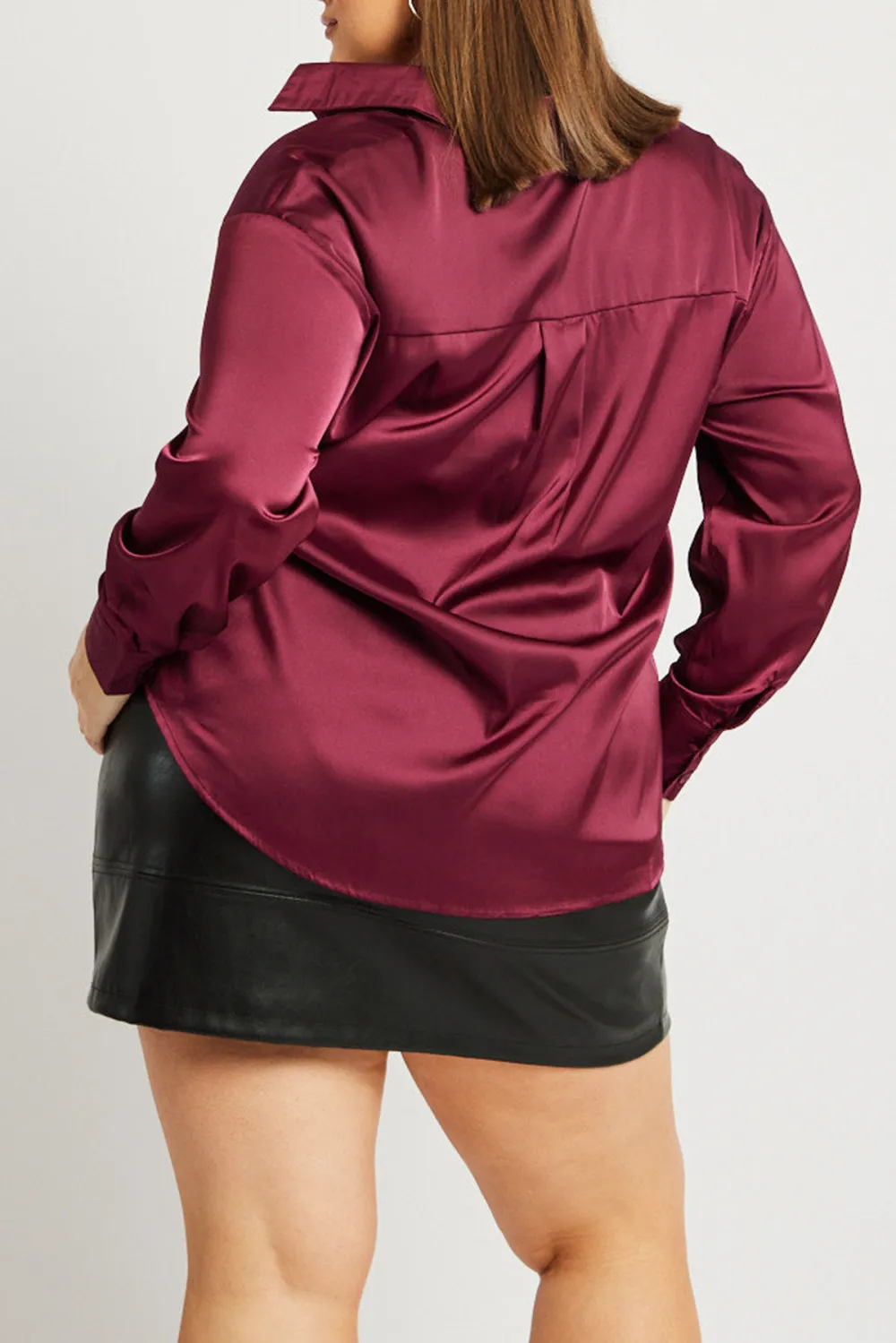 Satin Shirt Long Sleeve