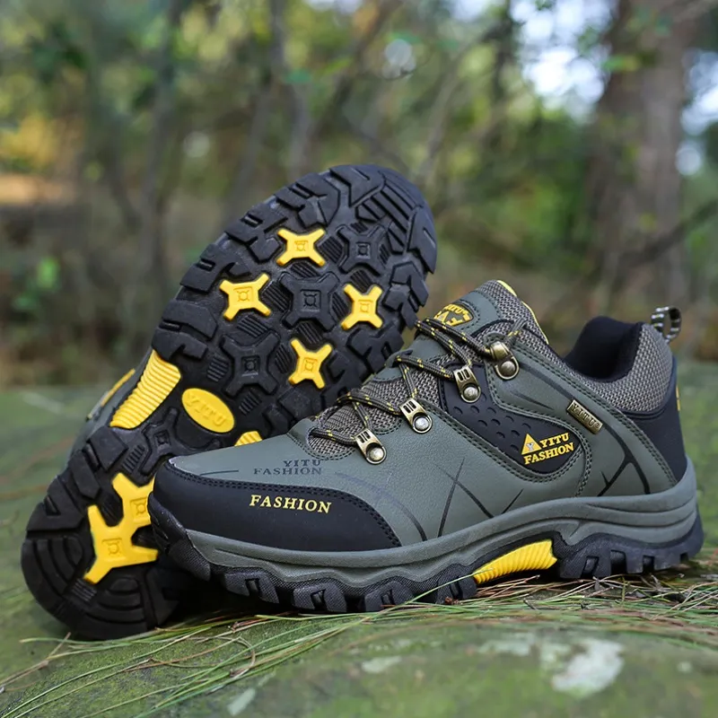 (🔥Authenticity Guaranteed) Men's Waterproof Anti-Slip Anti-Puncture Orthopedic Hiking Shoes Outdoor Shoes