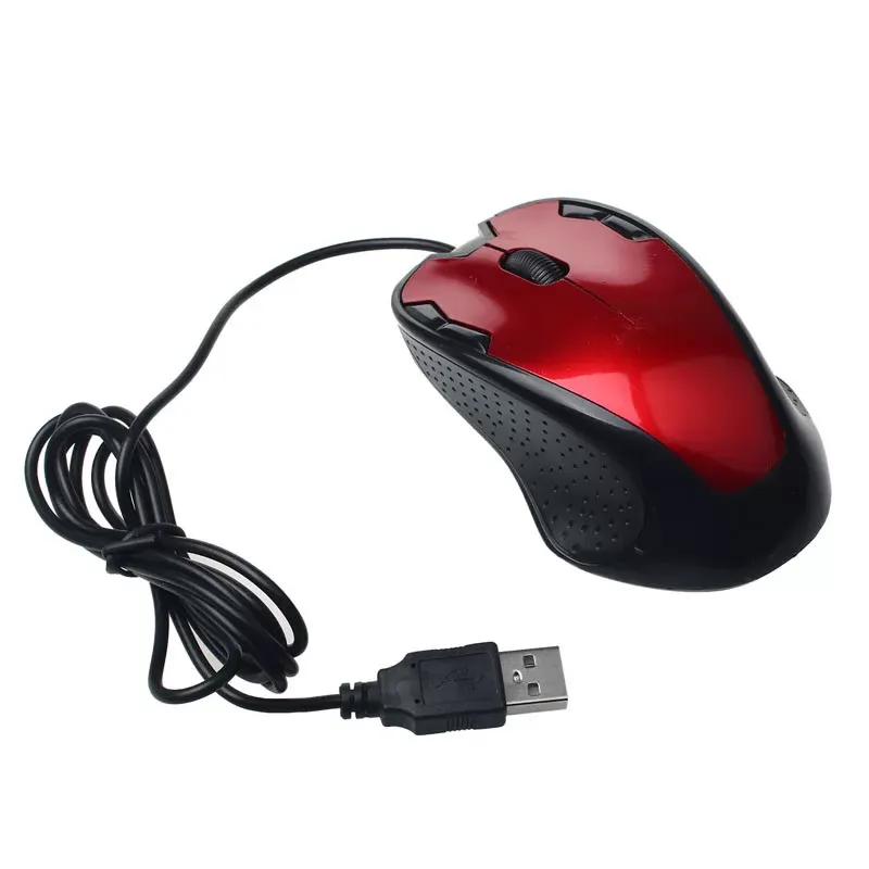 Luxury 1800 DPI USB Wired Optical Gaming Mice Mouse Portable Ergonomic Computer Silent PC Gamer Desktop Laptop Accessories