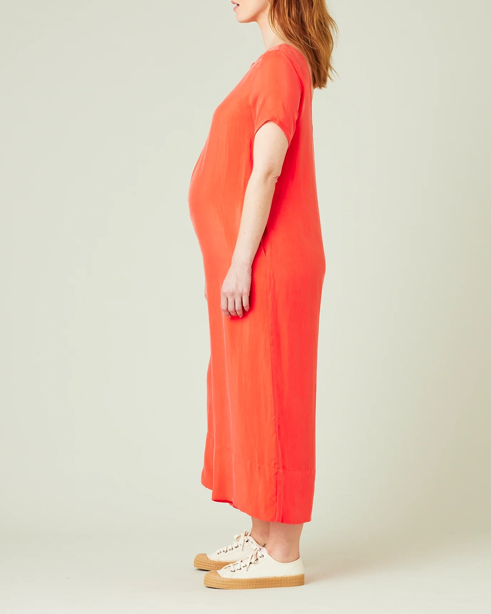 CELINE CORAL CUPRO JUMPSUIT