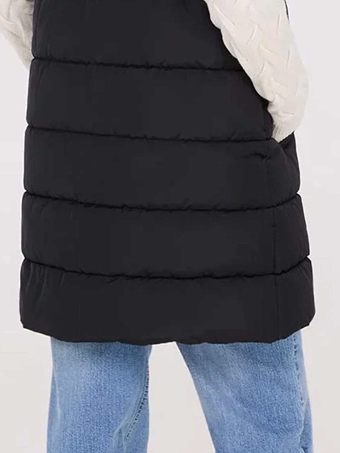 Long Hooded Puffer Vest