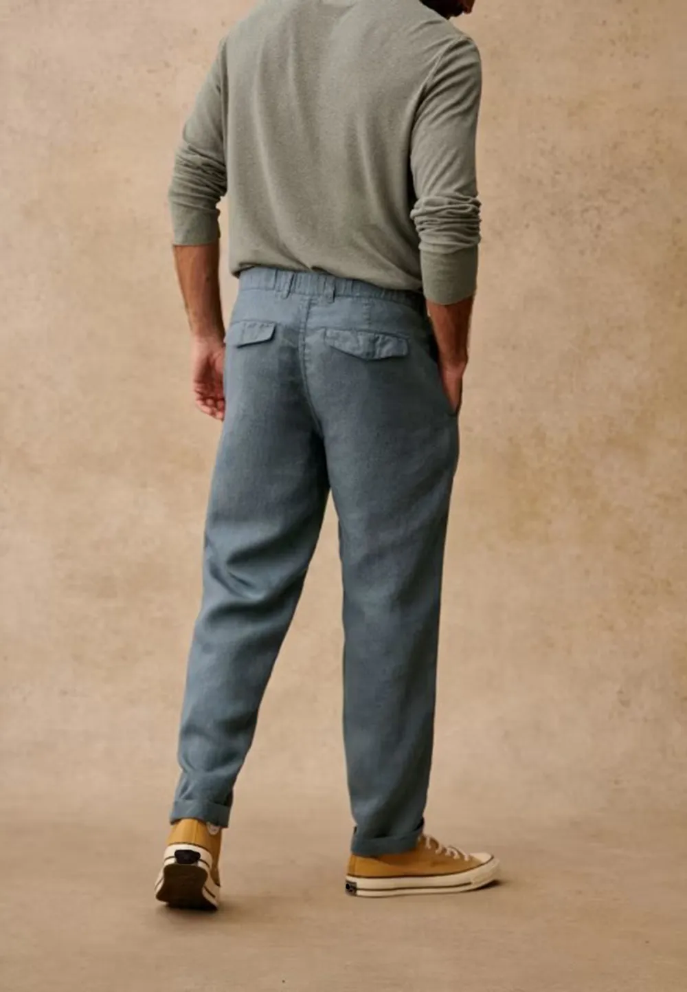 Shane Trousers-Steel Blue