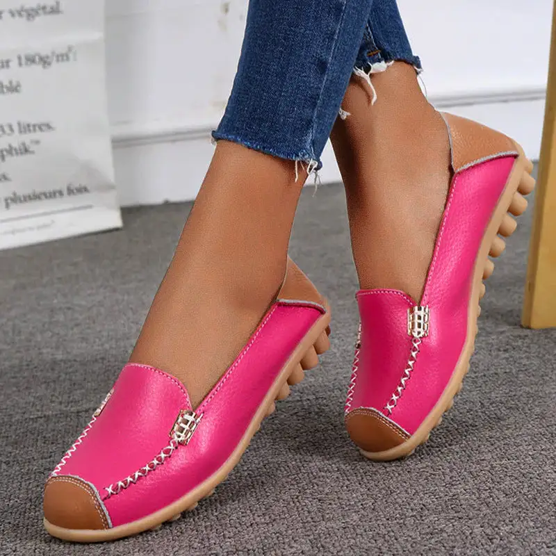 Cilool Ballerina Casual Flat Shoes Slip On Loafers