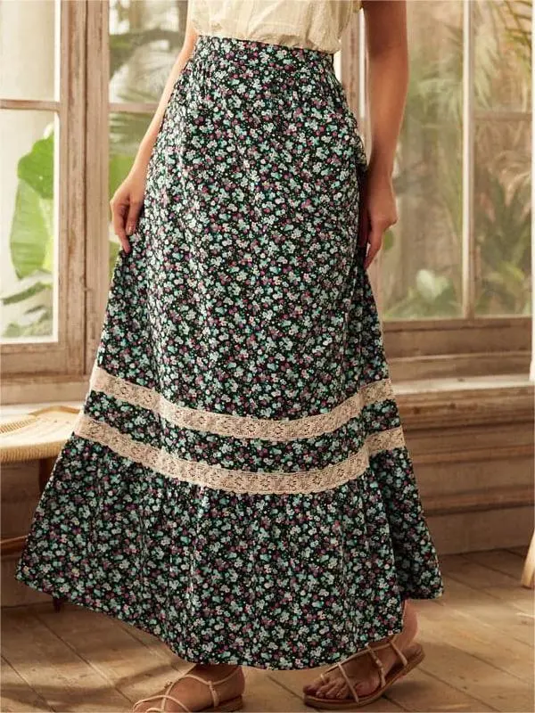 Field of Dreams Maxi Skirt