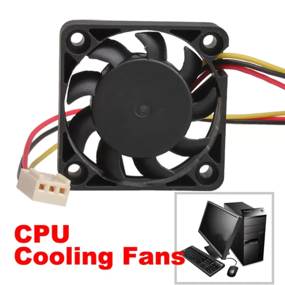 3 Pin 40x40 x10mm plastic Computer Cooler CPU Cooling Fan Power saving design DC 12V cooling fan Heat sink Cooler