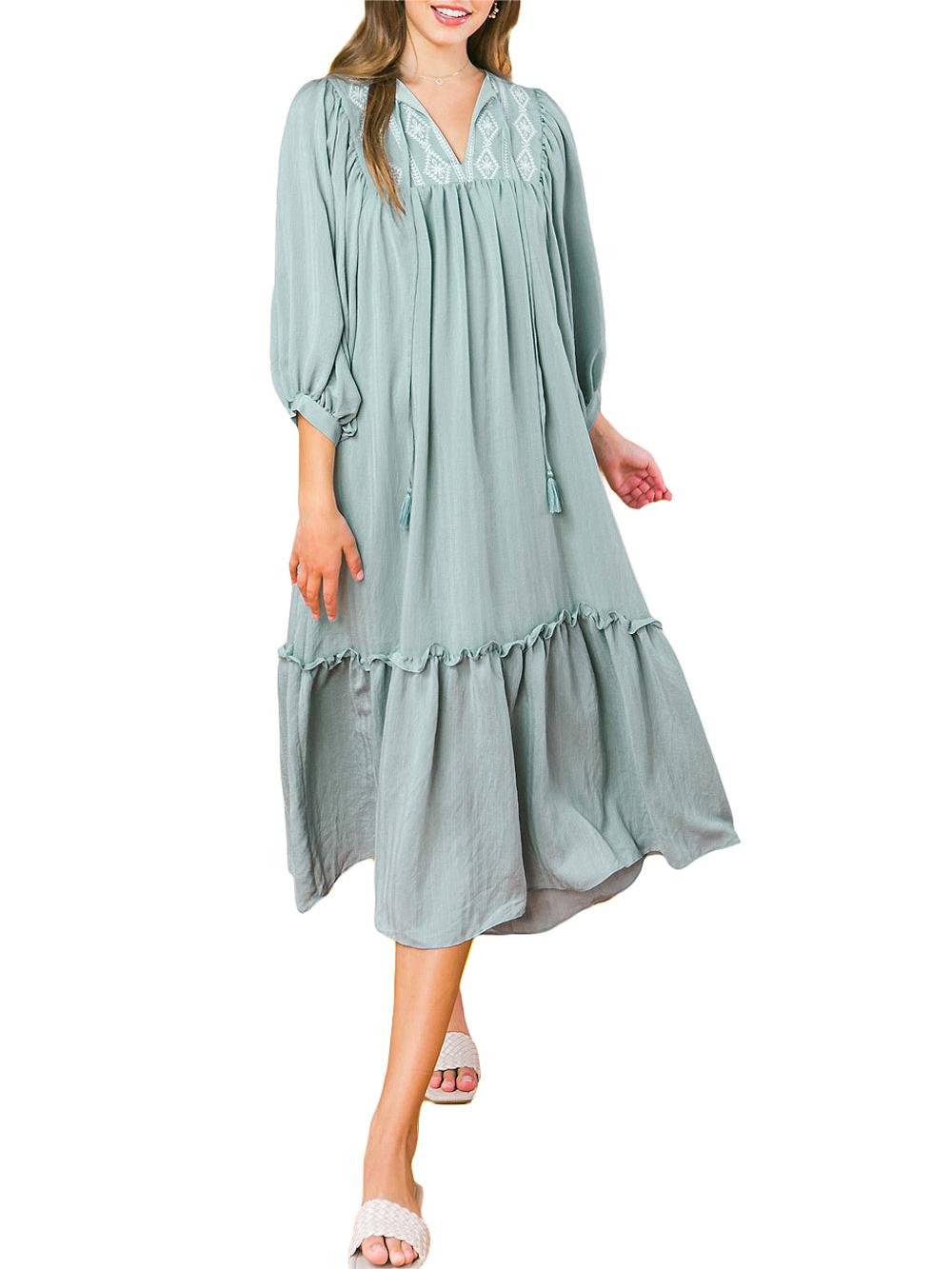 Kaftan Shift Dress