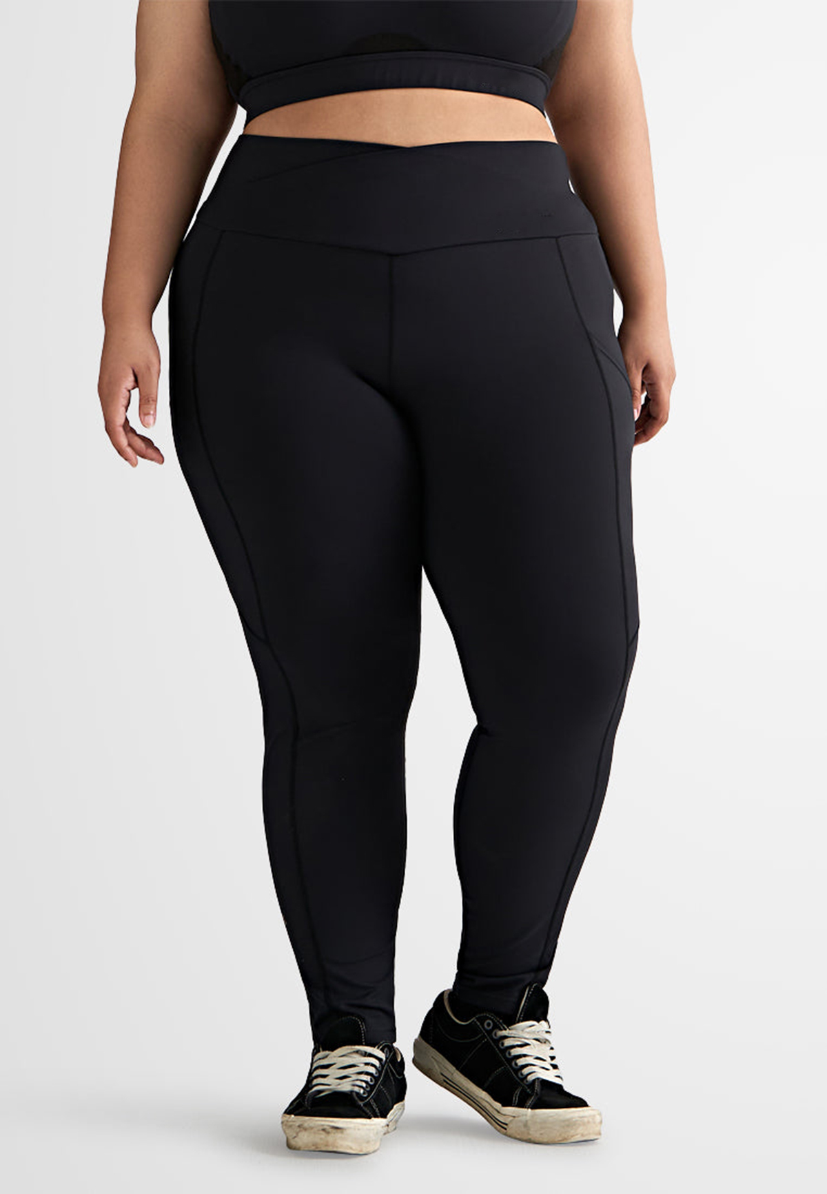 Cross Over Waist Active Leggings