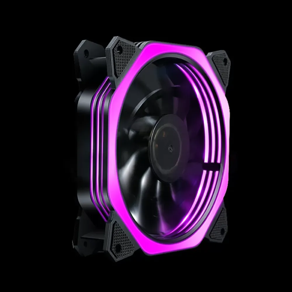 Cooling Radiator Ventilador PC Cooler Master Multi-color 12V Computer Case Supply Cooling With LED Light Silent Radiator Fan