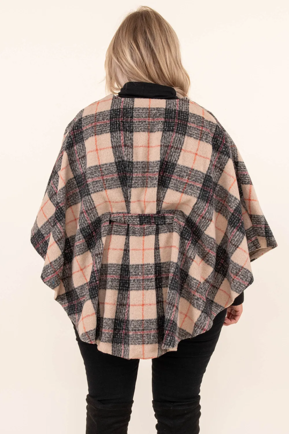 Central Park Nights Poncho, Taupe