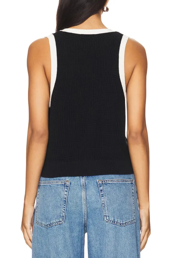 Claudia Button Shaker Vest