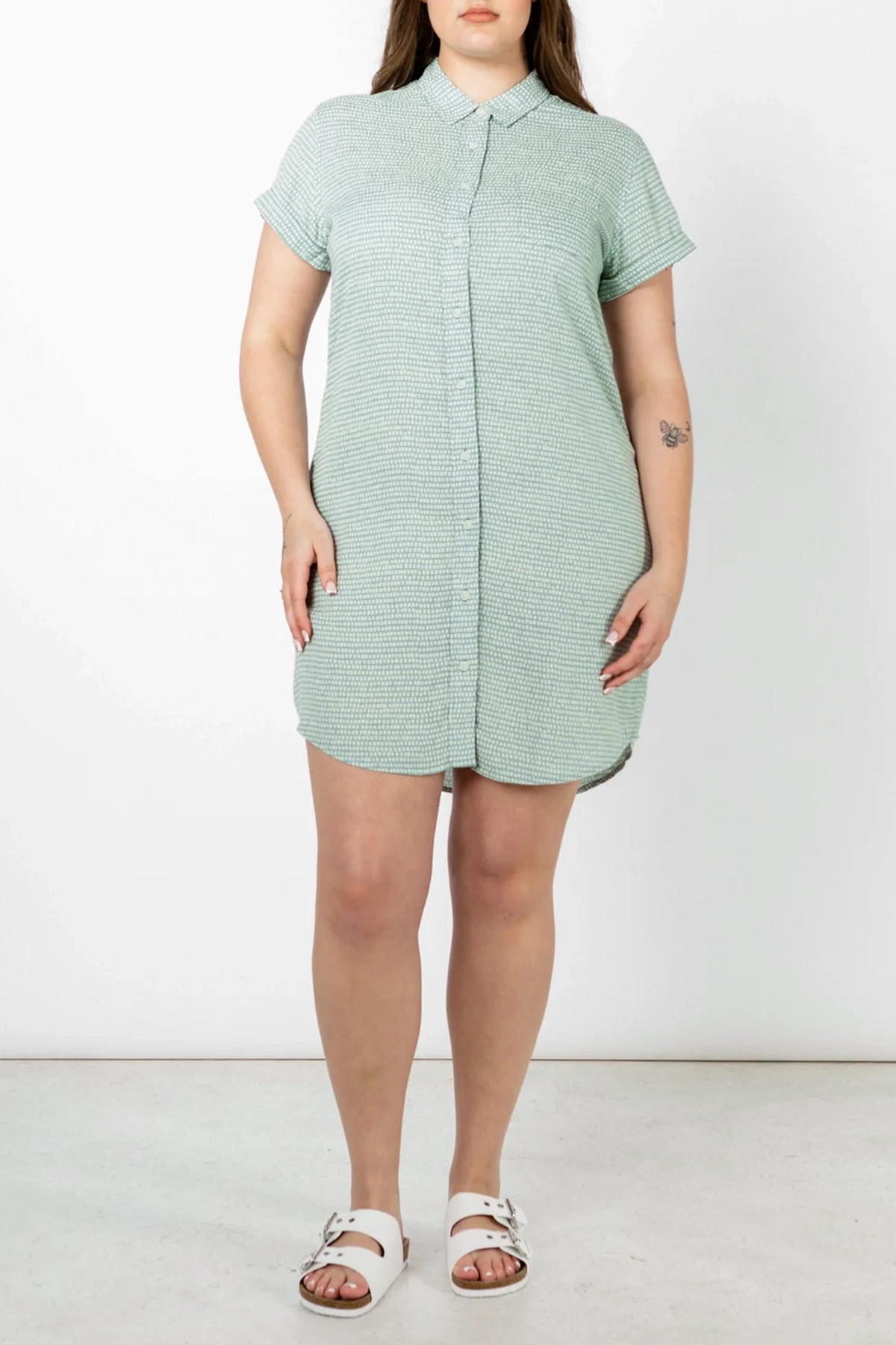 The Loren Lapel Shirt Dress