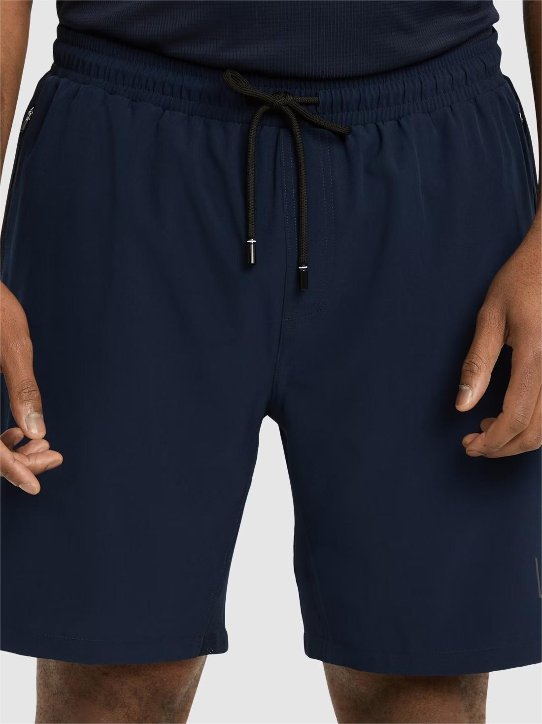 NAVY ACTIVE WOVEN STRETCH SHORT