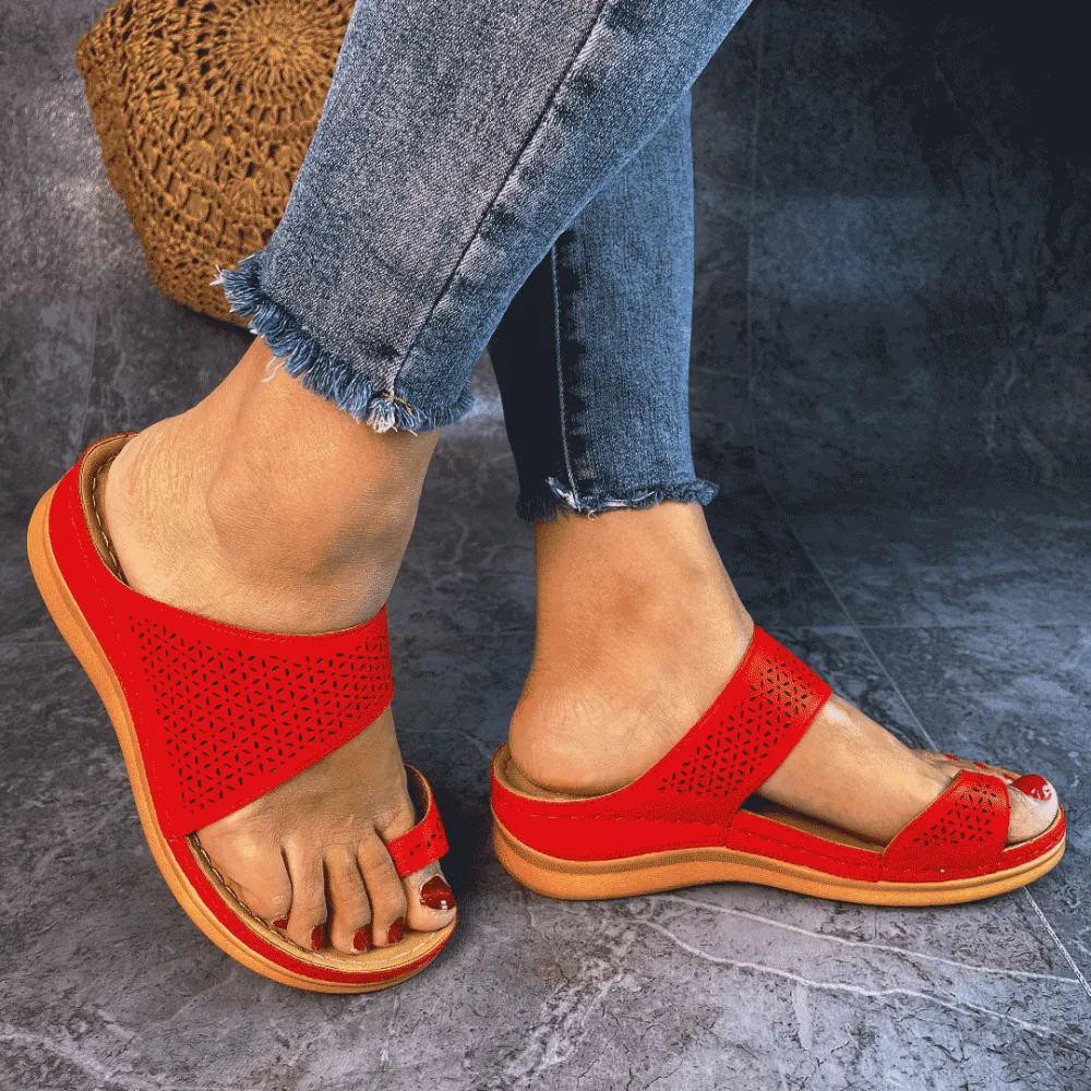 Cilool Comfortable Breathable  Platform Flat Sandals