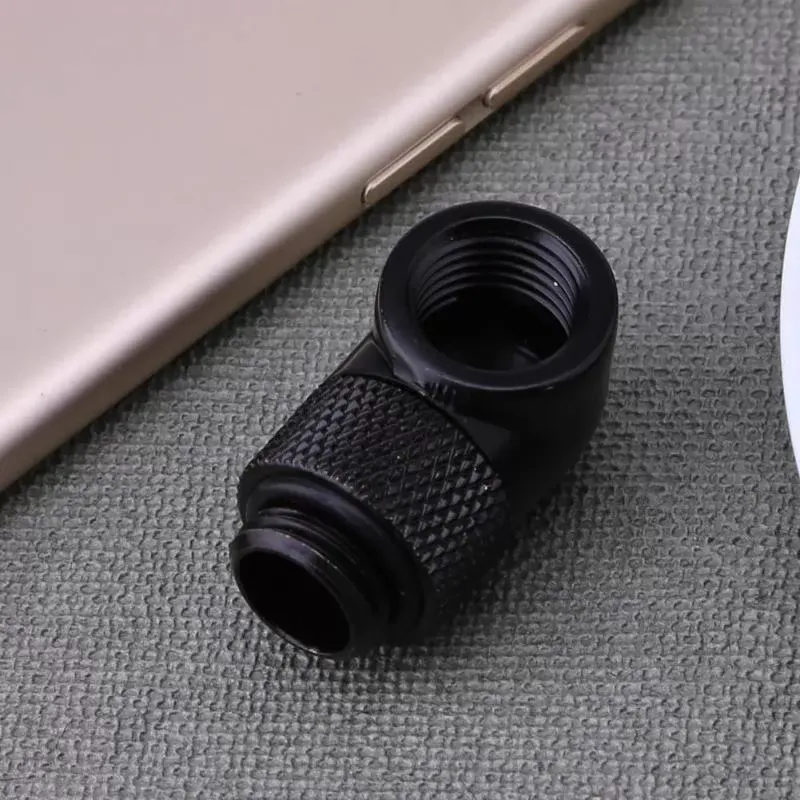 G1/4 Inner Thread 90 Degree Rotating Water Cooling Tube Adapter Connector