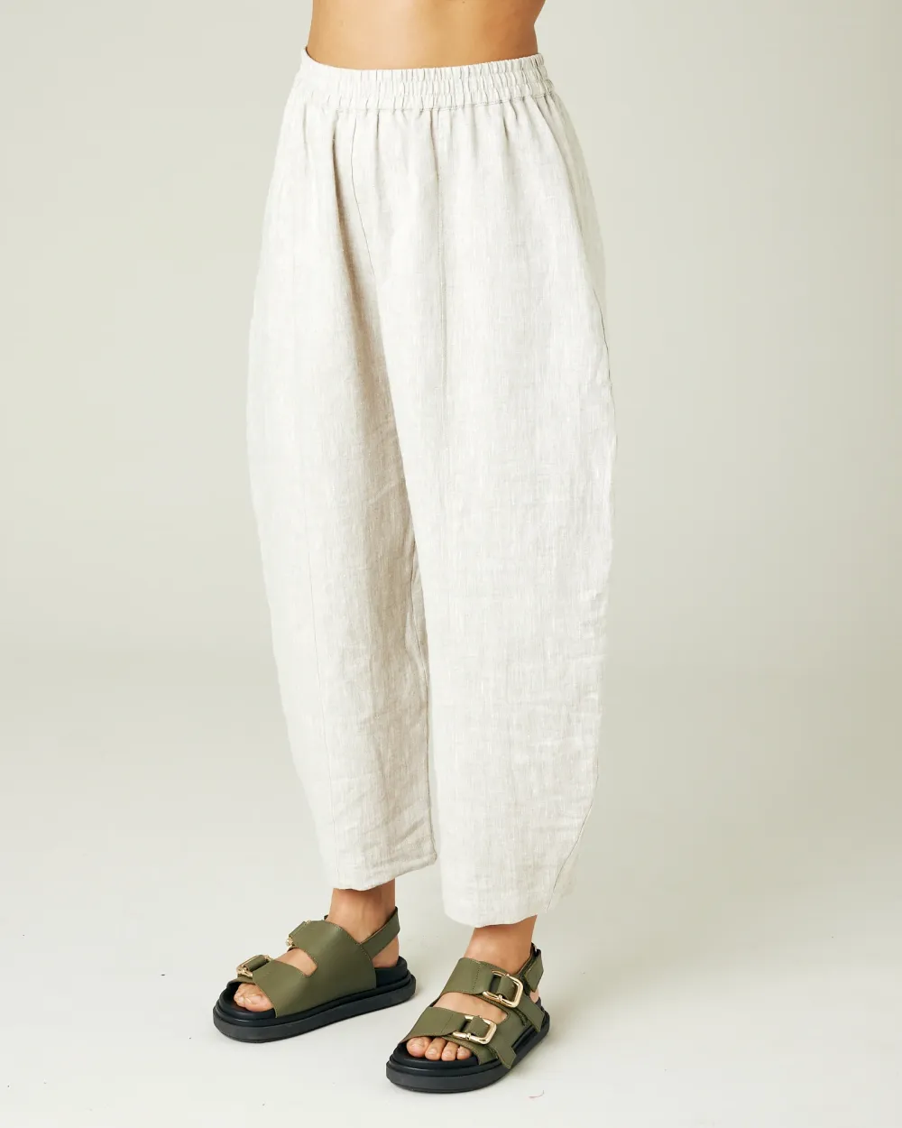 NATURAL LINEN TROUSERS