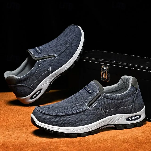 🔥Last Day Promotion 70% OFF 🎁 Men's Gray Slip-On Casual Outdoor Shoes - Breathable Non-Slip Lightweight Footwear