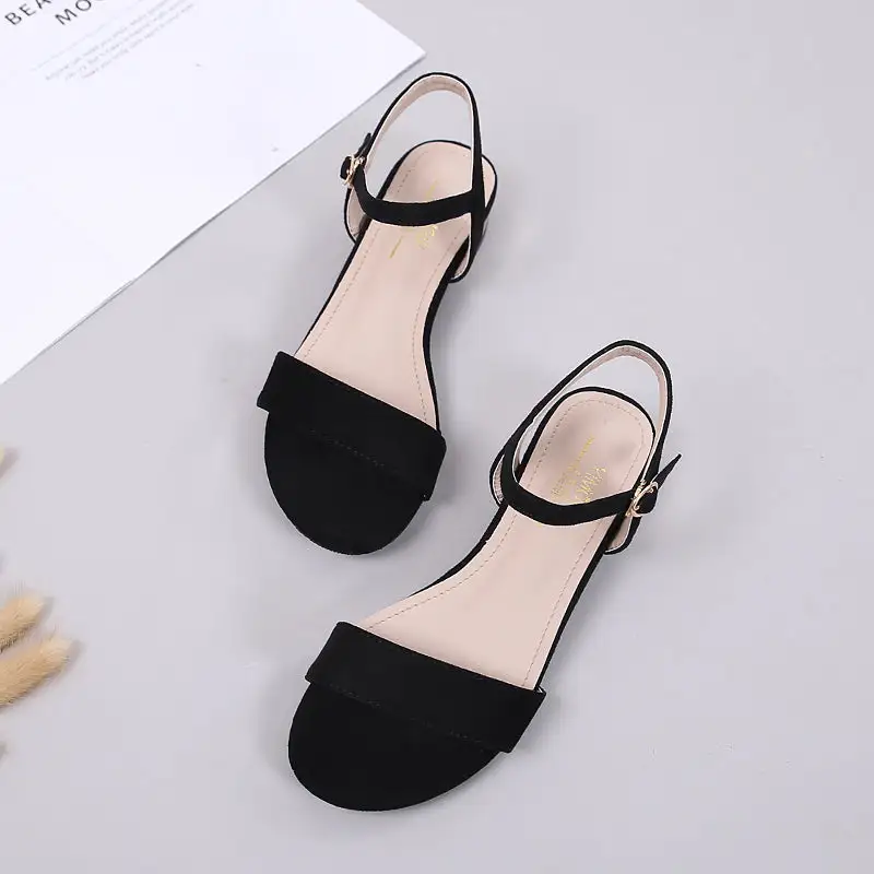 Women Flat Sandals Open Toe Ankle Strap Sandals