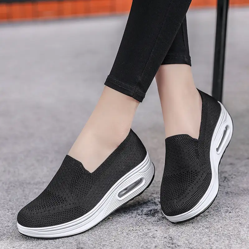 Cilool Casual Slip-On Sport Shoes Runing Platform Sneakers