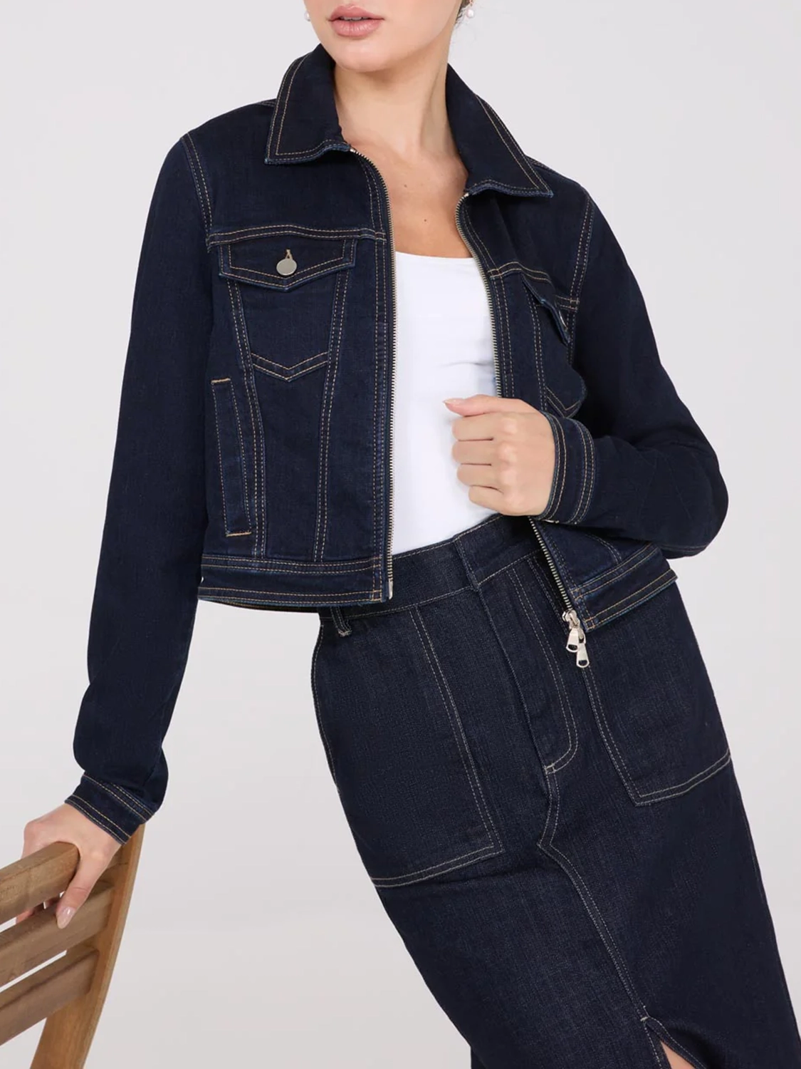 Waisted Denim Jacket