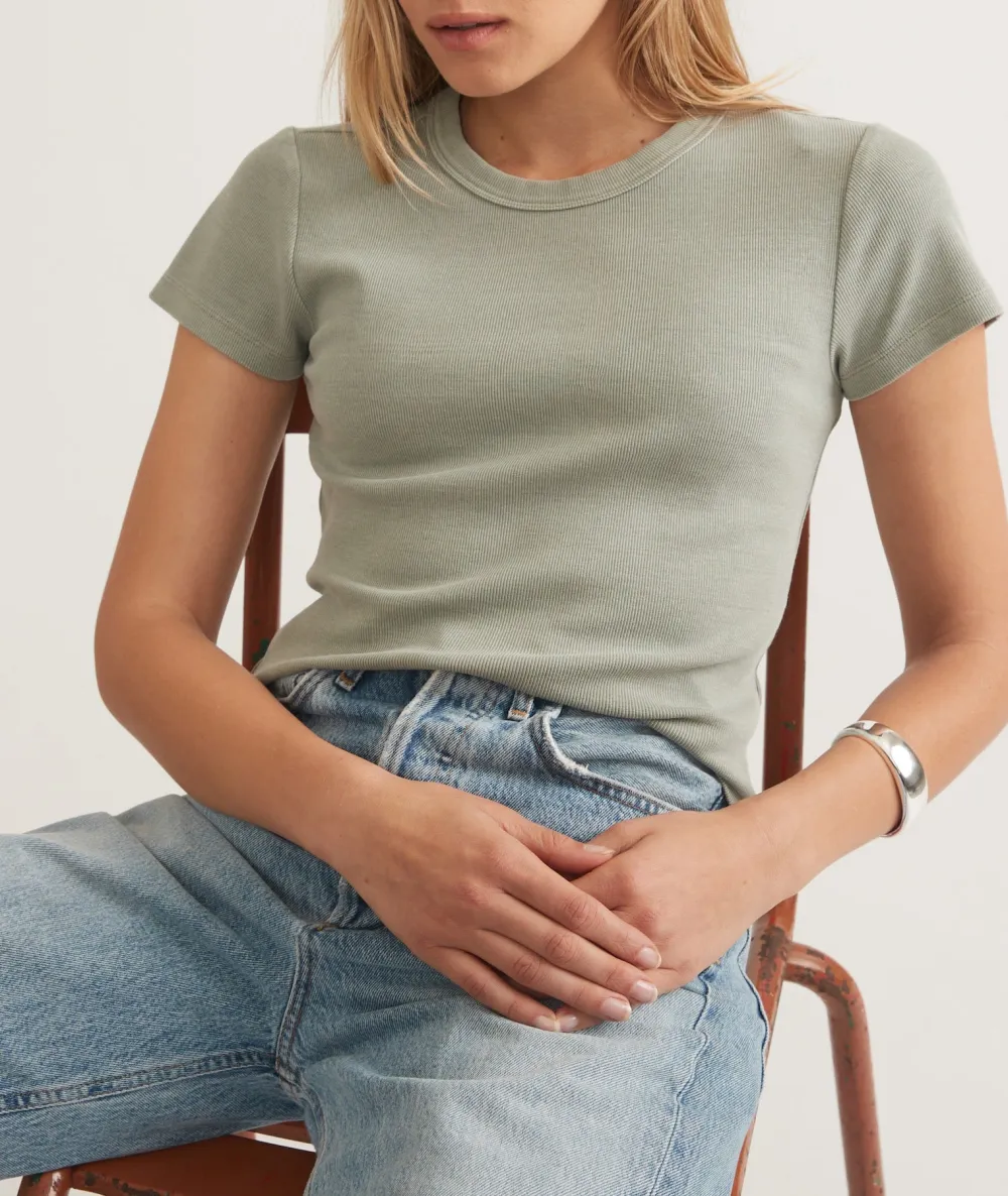 Lexi Rib Sun In Crew Tee